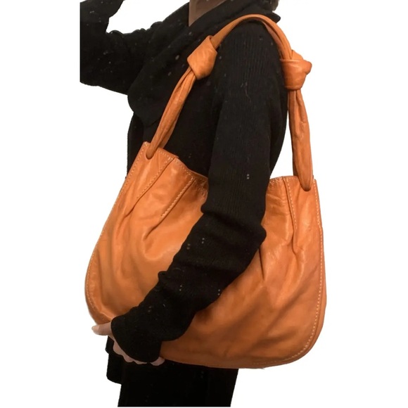 Miu Miu Handbags - Miu Miu Soft Leather Orange Bag